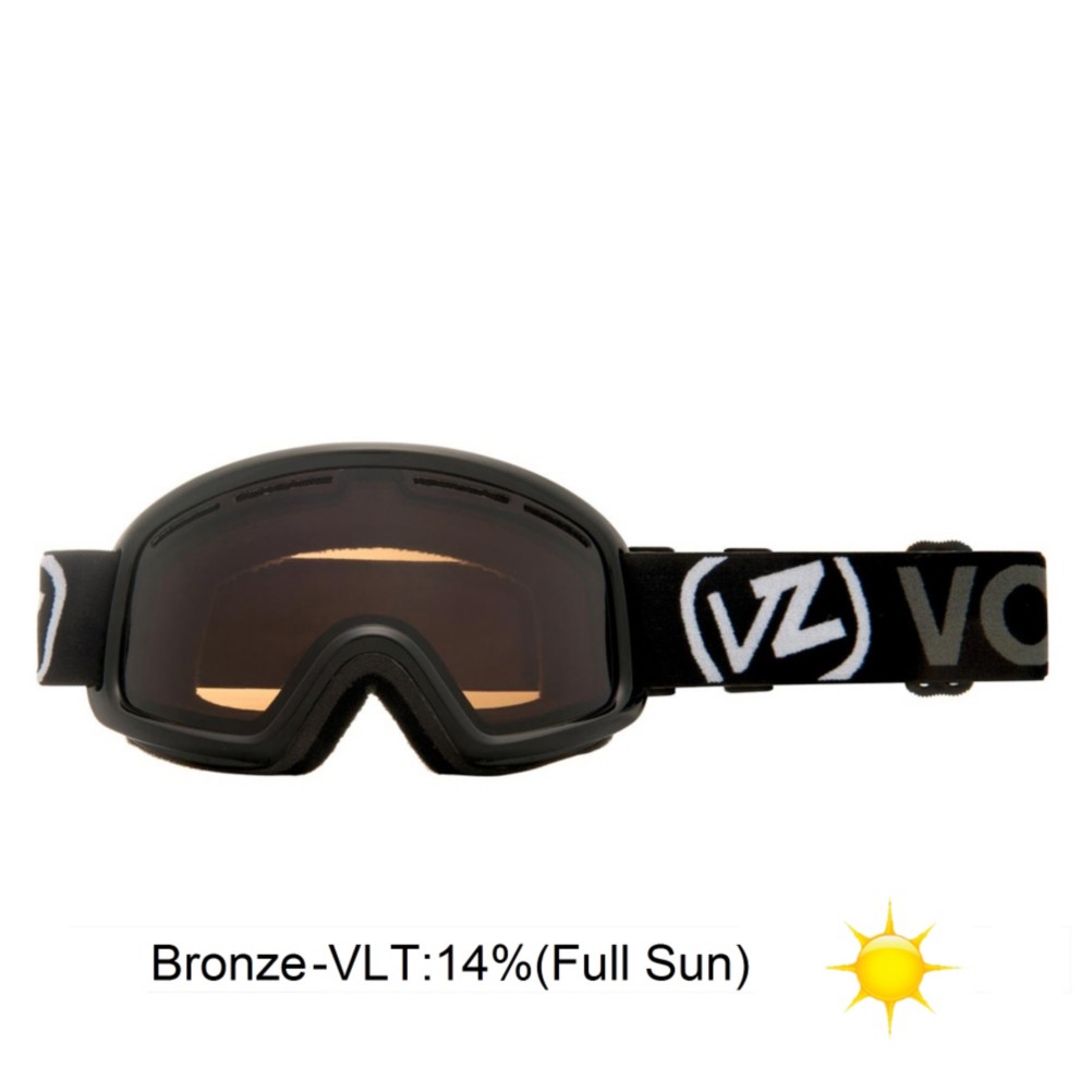 Vonzipper Trike Kids Goggles 2013, Black Gloss-Bronze, medium