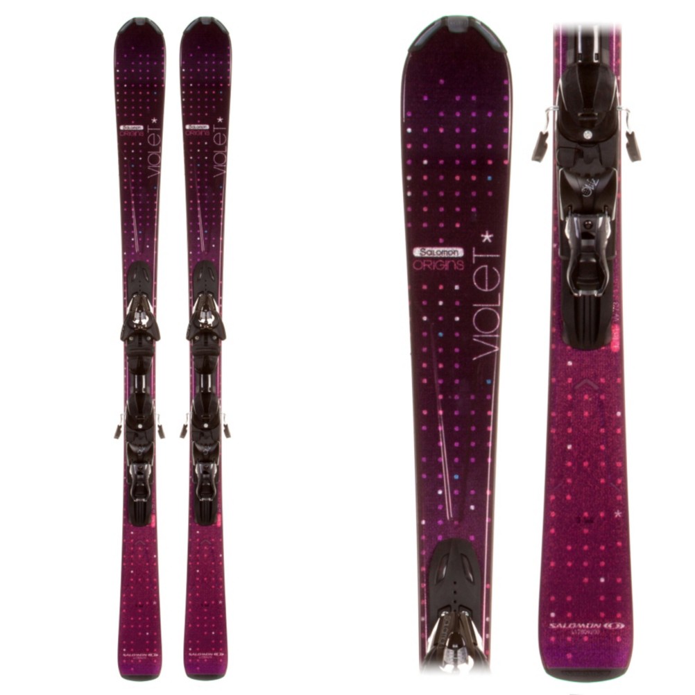 Salomon Origins Violet Womens Skis with Salomon Z10 TI B80 Bindings