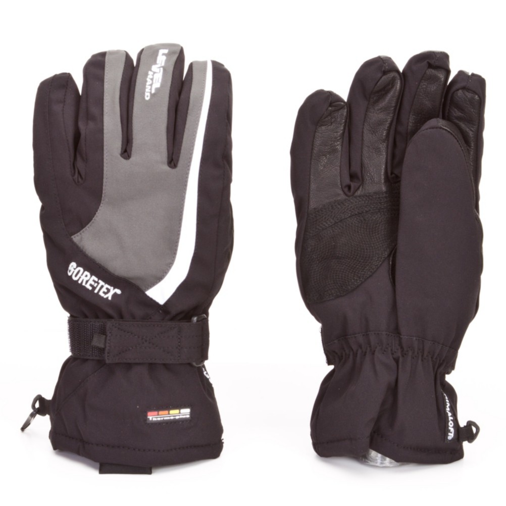 Level Edge 2 IN 1 Gloves, Anthracite, medium