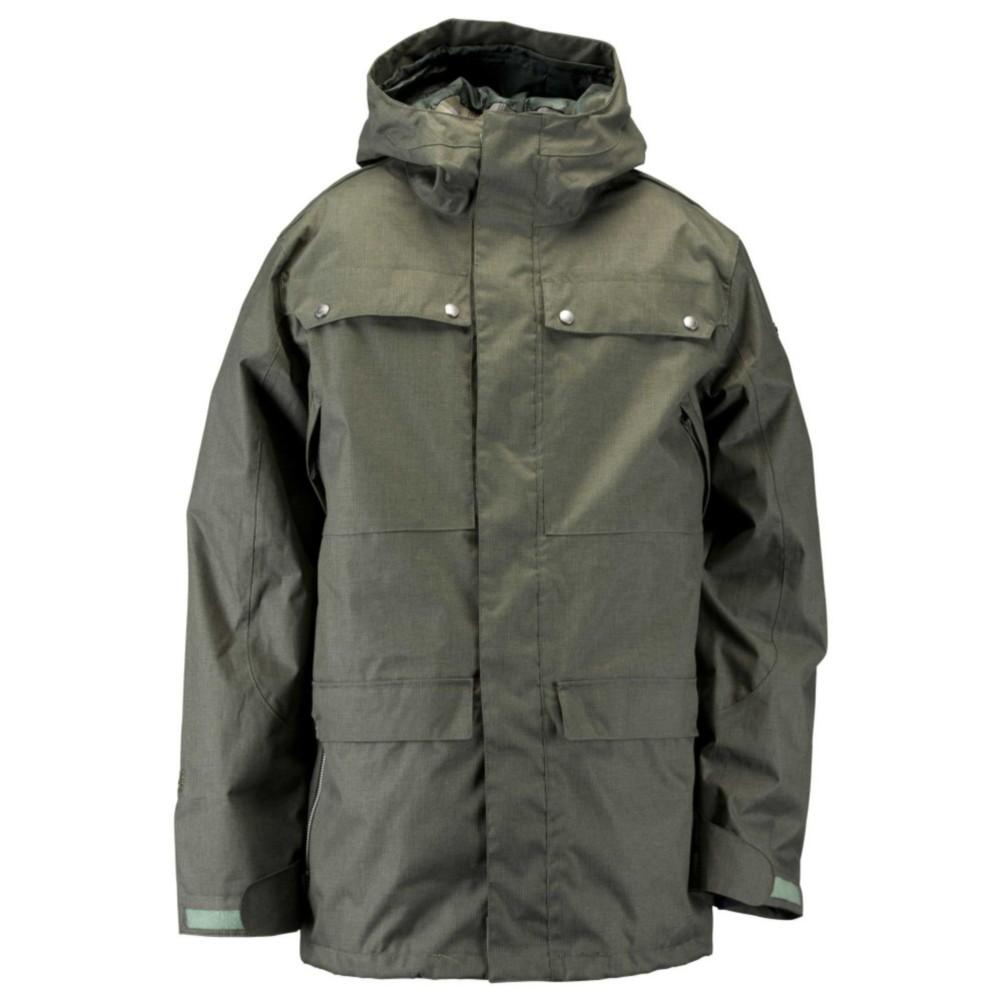 Ride Rainier Mens Shell Snowboard Jacket, Tank Melange, medium