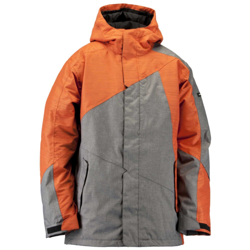 Ride Georgetown Mens Insulated Snowboard Jacket, Black Concrete, swatch