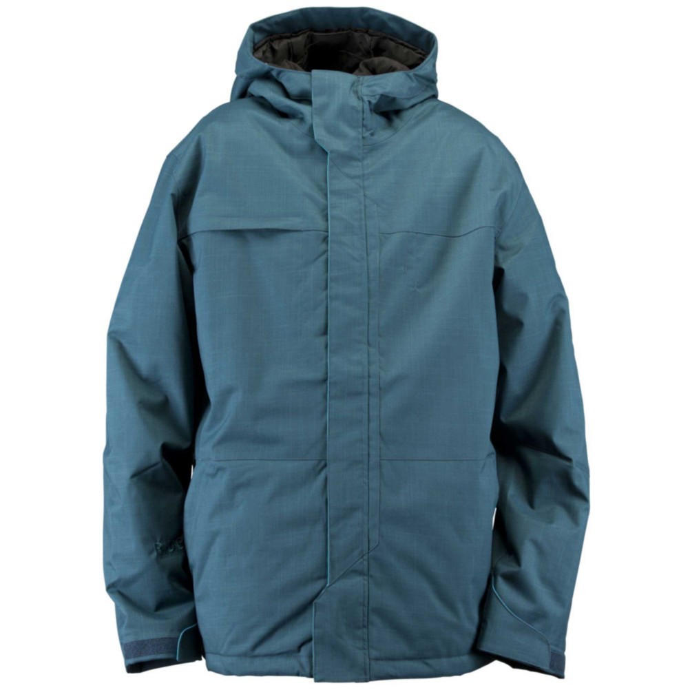 Ride Gatewood Mens Shell Snowboard Jacket, Blue Marine Herringbone, medium