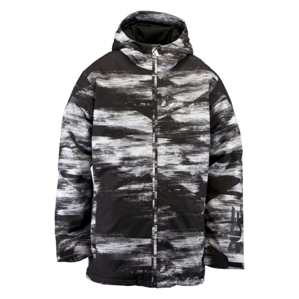 Ride Hawthorne Mens Insulated Snowboard Jacket, Chalk Print, swatch