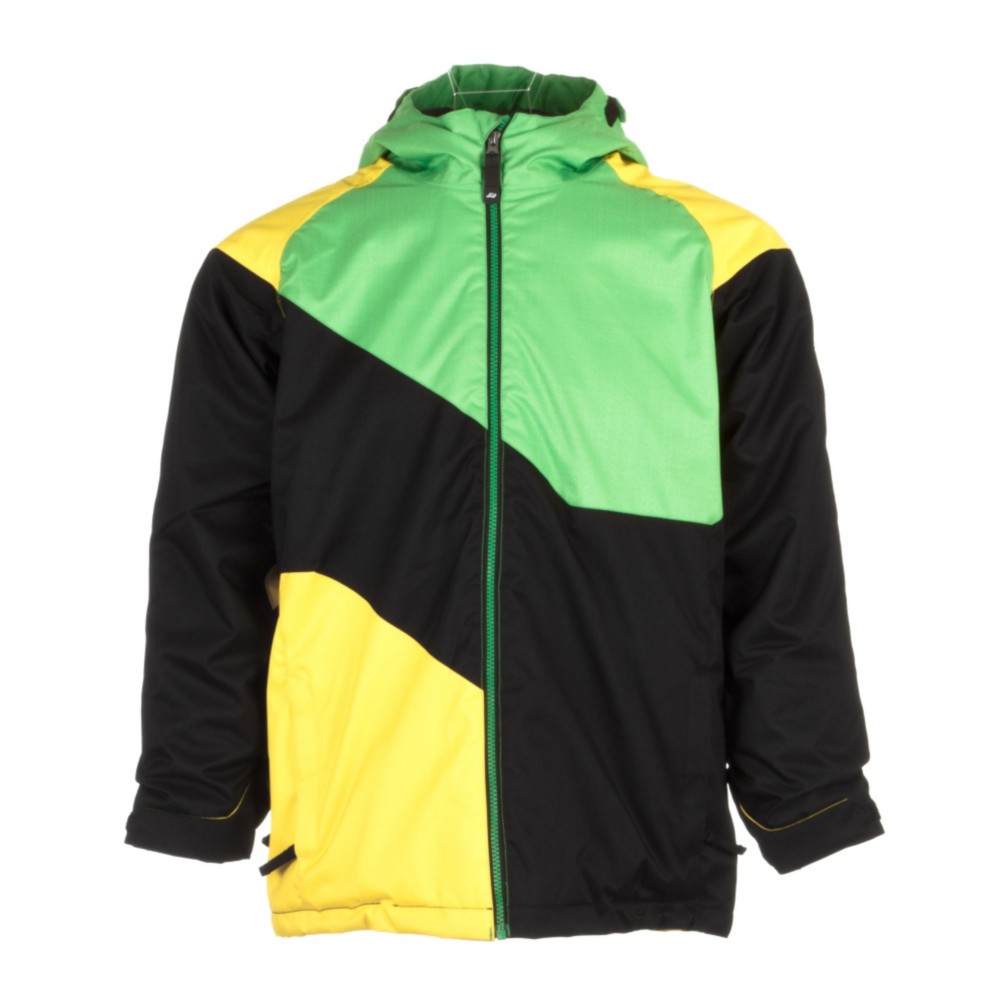 Ride Hemi Boys Snowboard Jacket, Black Herringbone, medium