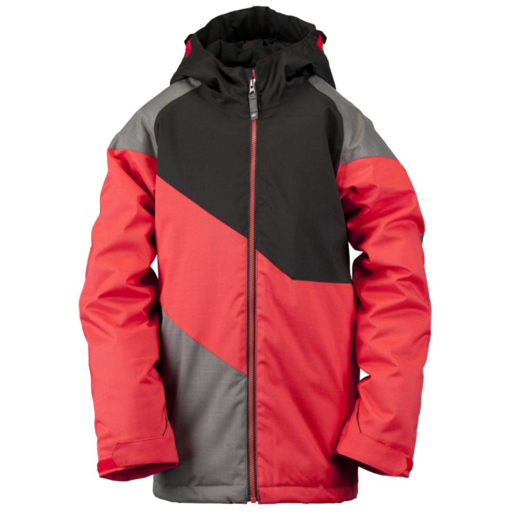 Ride Hemi Boys Snowboard Jacket, Red Herringbone, swatch
