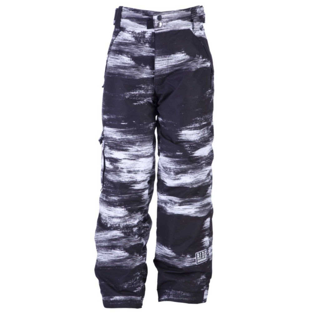 Ride Charger Kids Snowboard Pants, Chalk Print, medium