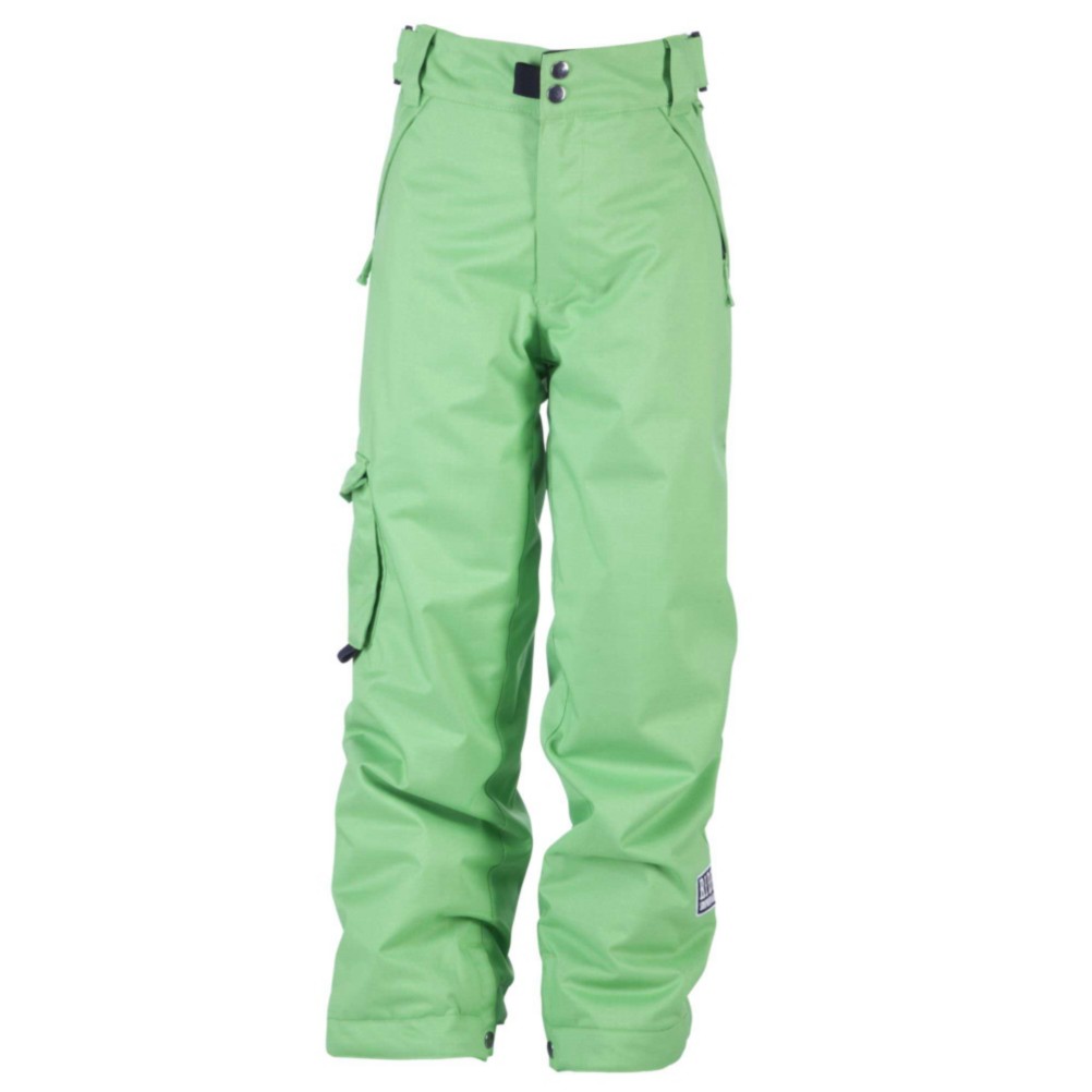 Ride Charger Kids Snowboard Pants, Green, swatch