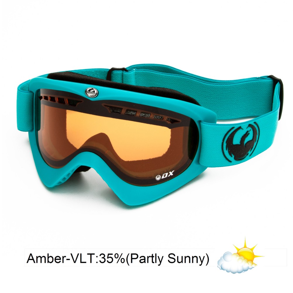 Dragon DX Goggles 2013, Matte Teal-Amber, swatch