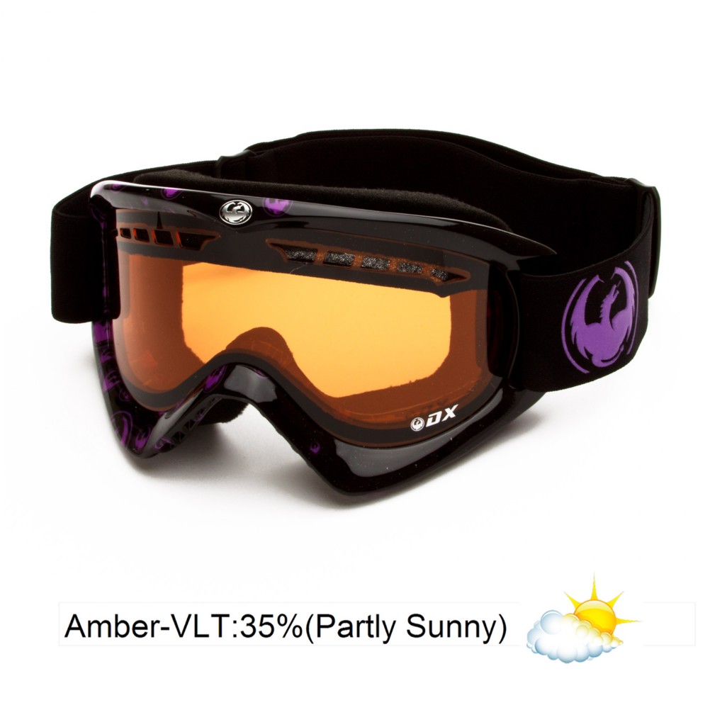 Dragon DX Goggles 2013, Icon Purple-Amber, swatch