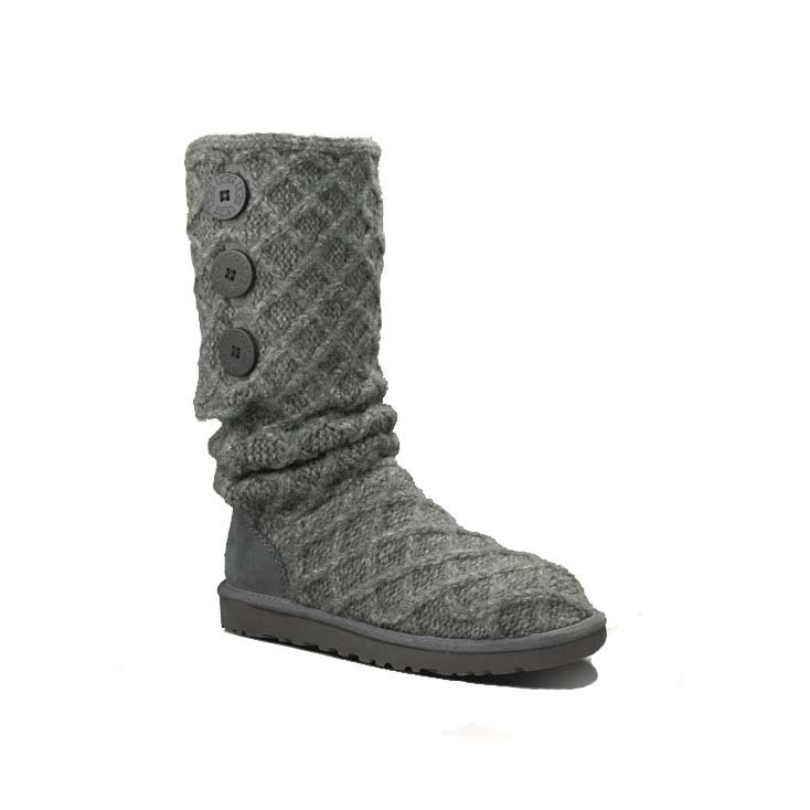 UGG Australia Lattice Cardy Womens Boots, Charcoal, medium