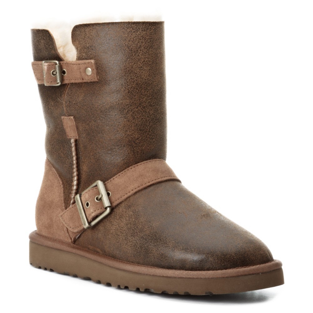 UGG Australia Classic Short Dylyn Womens Boots, Bomber Jacket Chestnut, medium