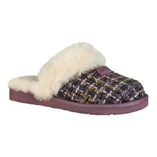 UGG Australia Cozy Tweed Womens Slippers, Rum Raisin, swatch