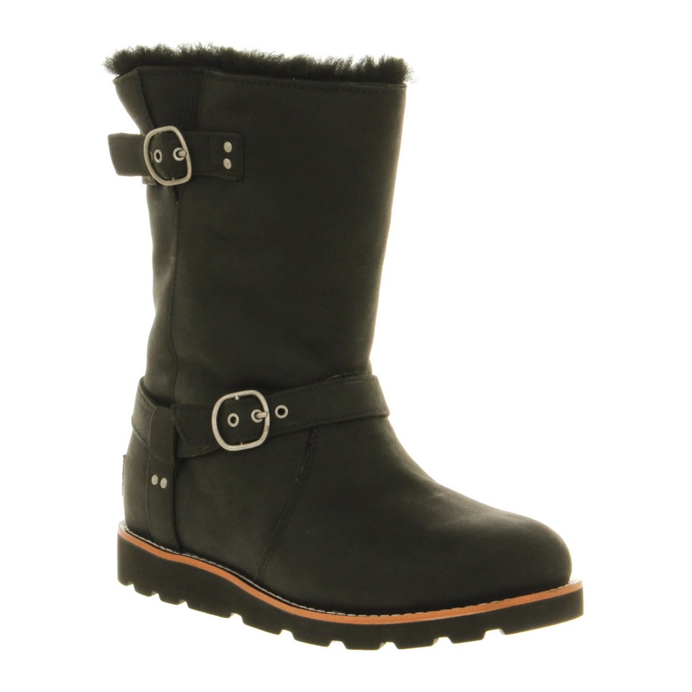UGG Australia Noira Womens Boots, Black, medium