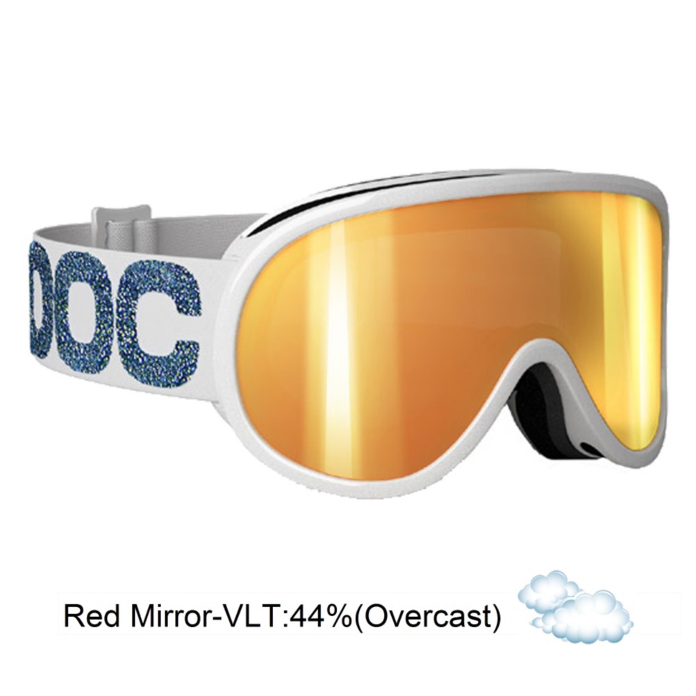 POC Retina Julia Mancuso Signature Womens Goggles 2013, Metallic White-Red Mirror, medium