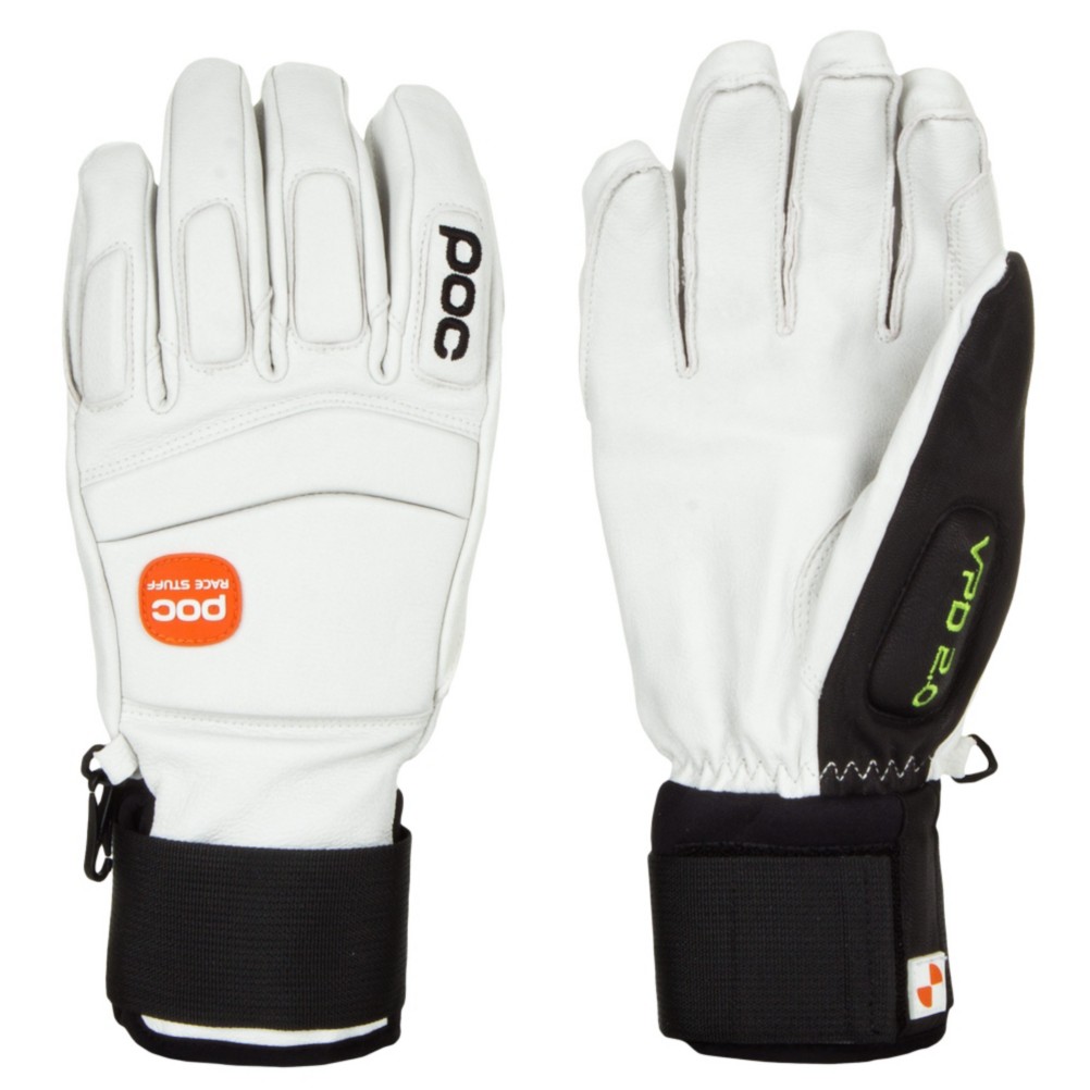POC Palm Comp VPD 2.0 Ski Racing Gloves, White, swatch