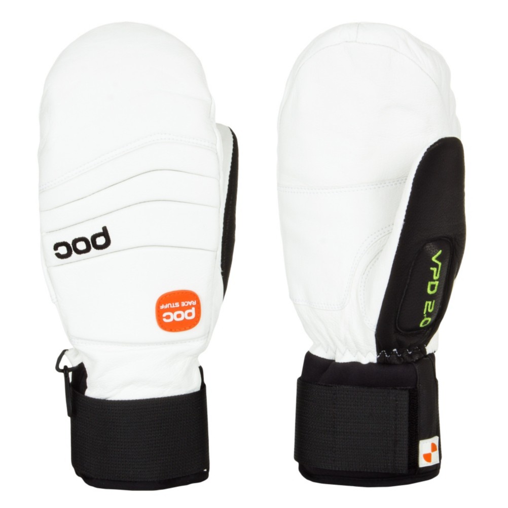 POC Palm Com VPD 2.0 Ski Racing Mittens, White, medium