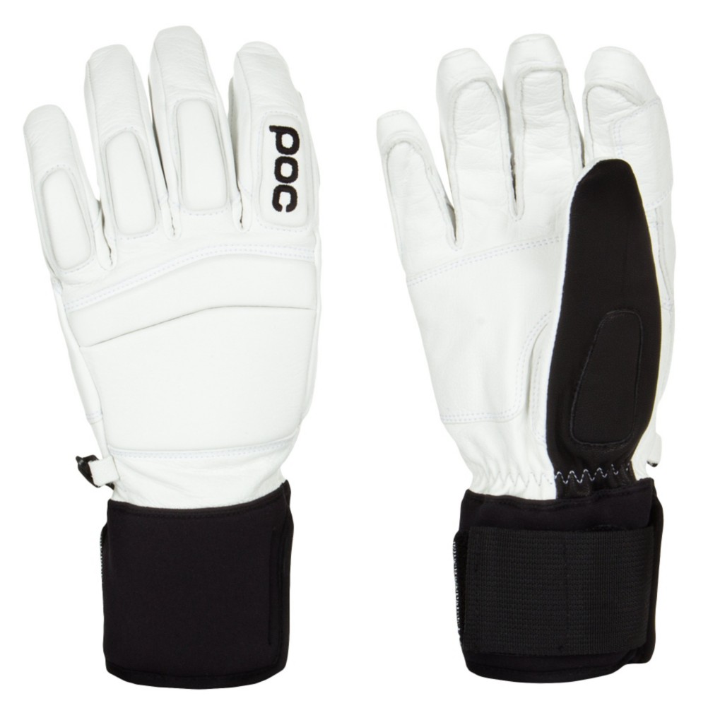 POC Palm X Ski Racing Gloves, White, medium