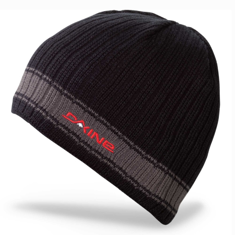 Dakine Ribbed Pinline Hat, Black-Charcoal, medium