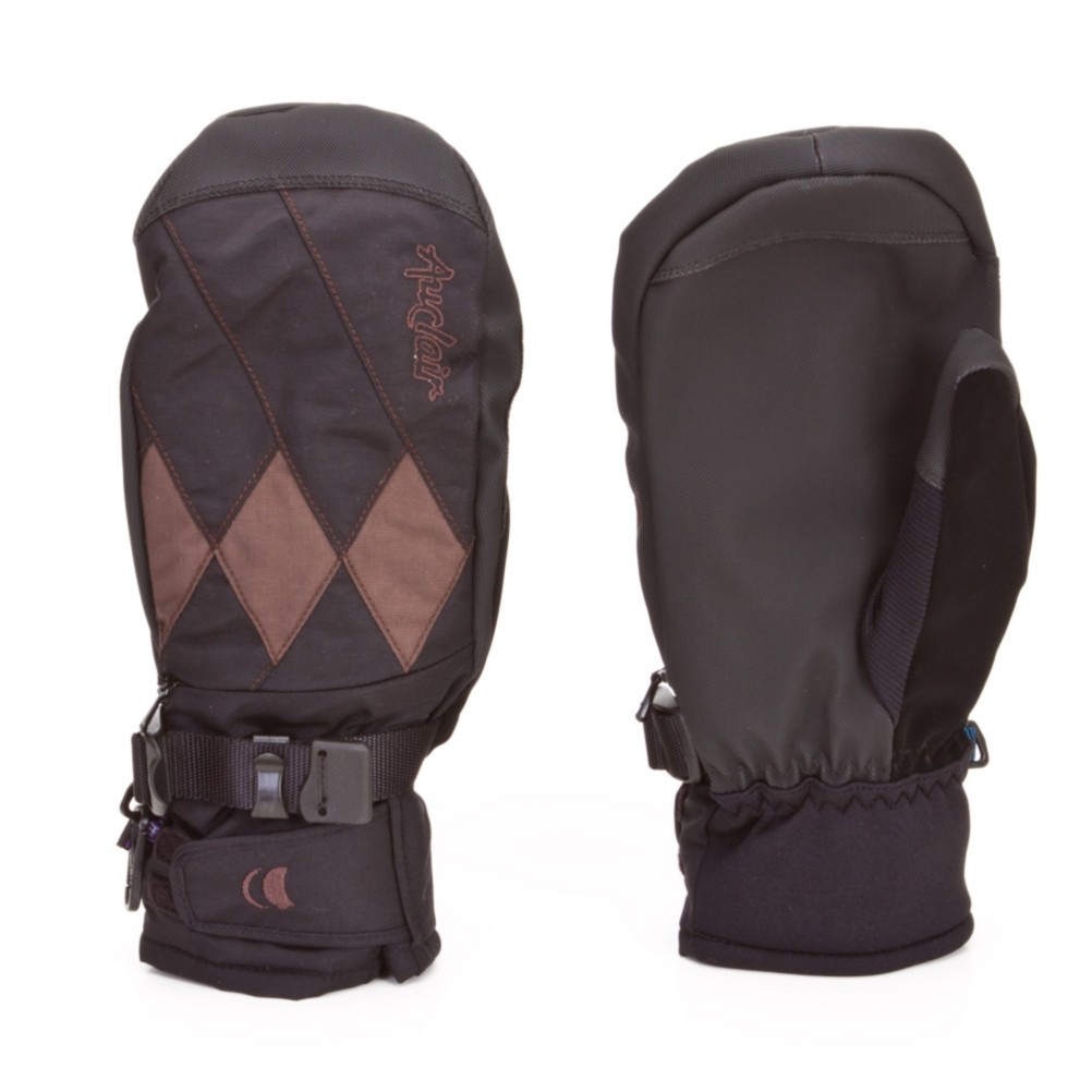 Auclair Joker Womens Gloves, Black-Brown, swatch