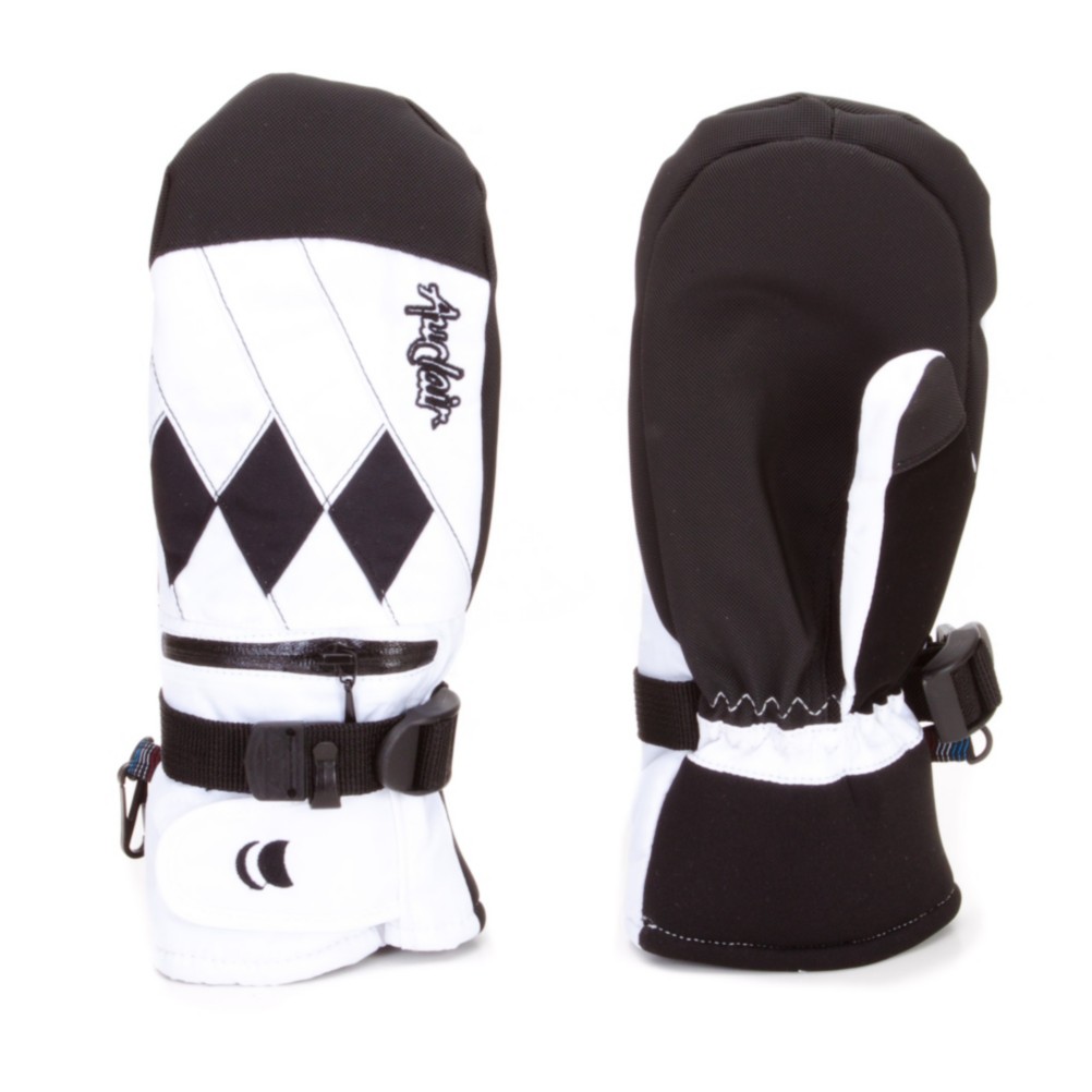 Auclair Joker Womens Gloves, White-Black, swatch