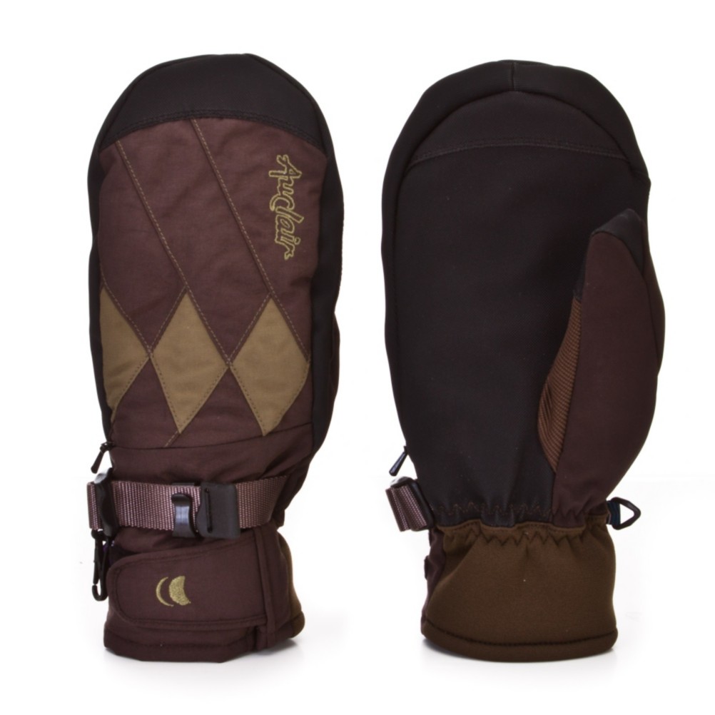 Auclair Joker Womens Gloves, Brown-Khaki, swatch