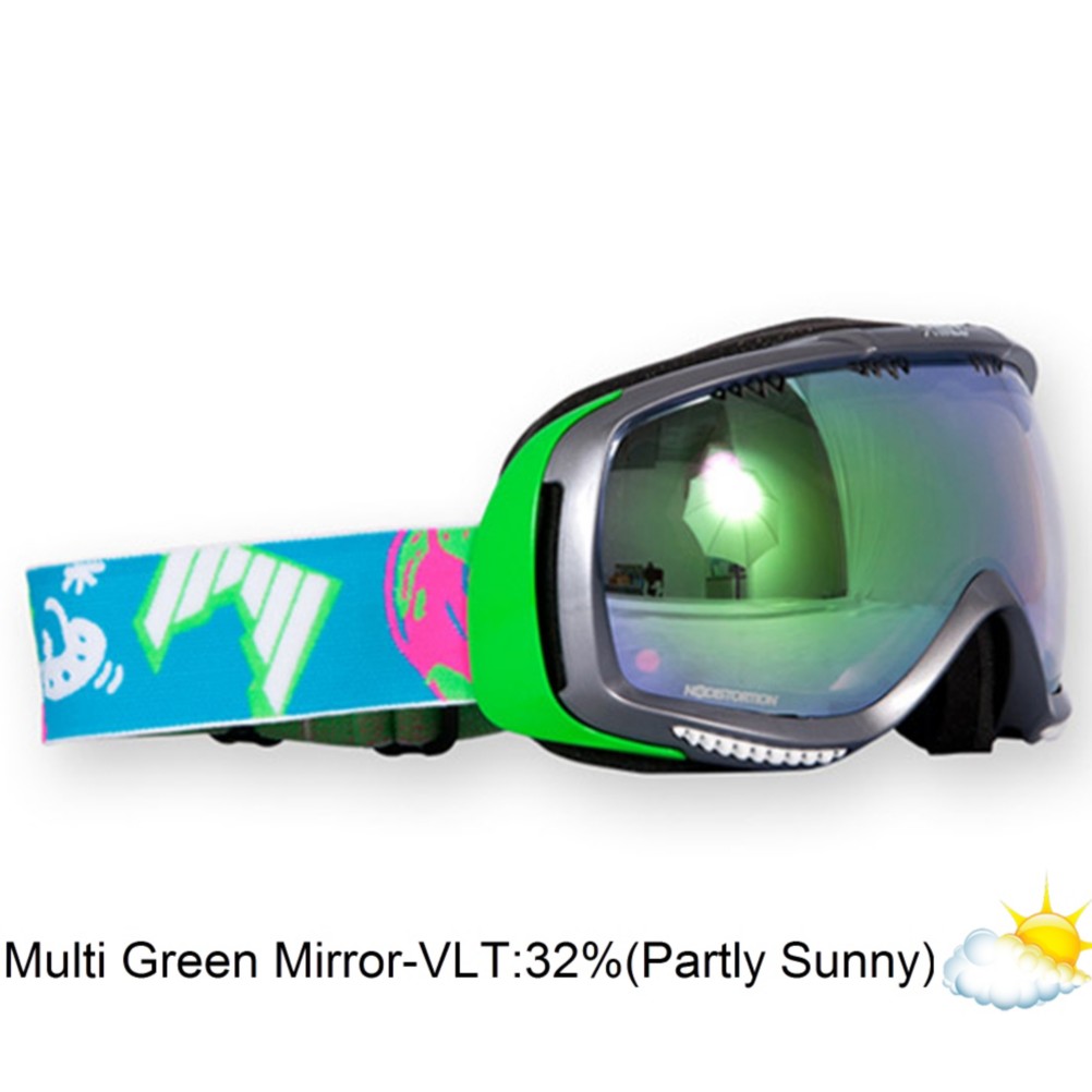 SHRED Slab Goggles 2013, Silver-Multi Green Mirror Phot, swatch