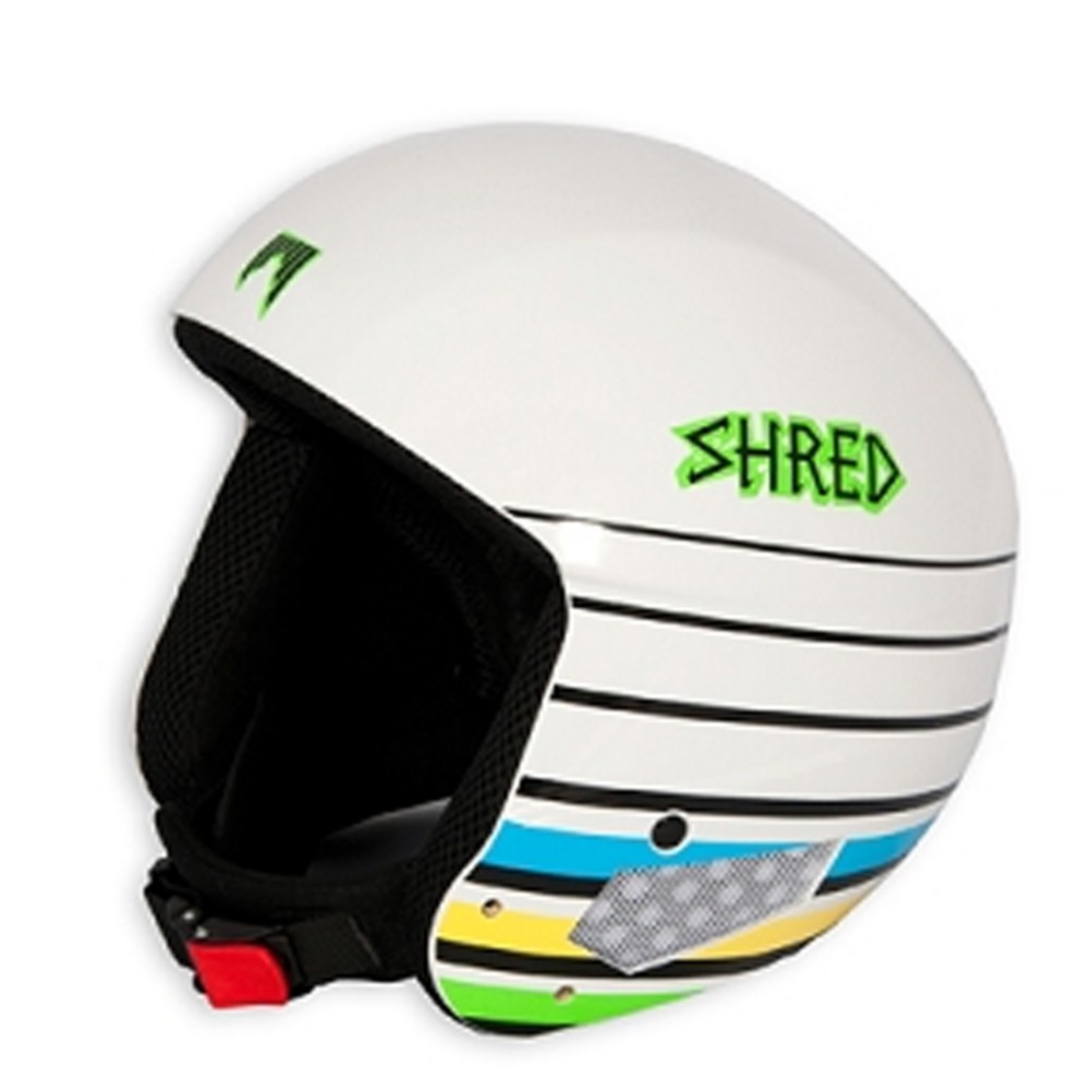 SHRED Mega Brain Bucket Helmet 2013, White Lines, swatch