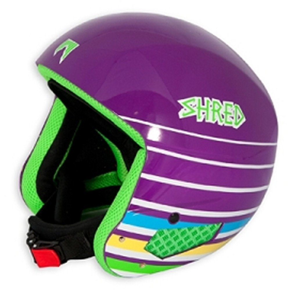 SHRED Mega Brain Bucket Helmet 2013, Purple Lines, medium