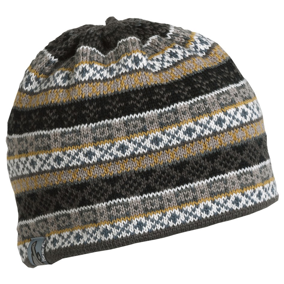Turtle Fur Sterling Tassel Hat, Black, medium