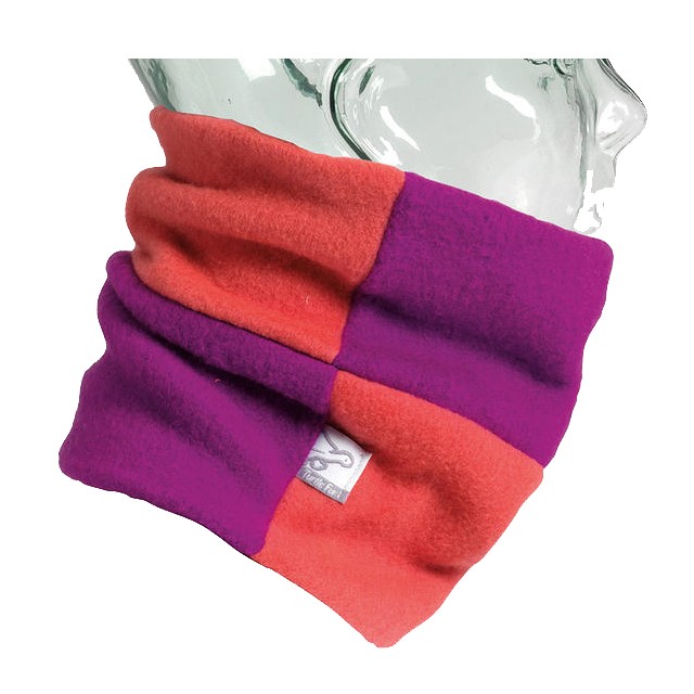 Turtle Fur Rubix Girls Neck Warmer, Berry-Papaya, medium