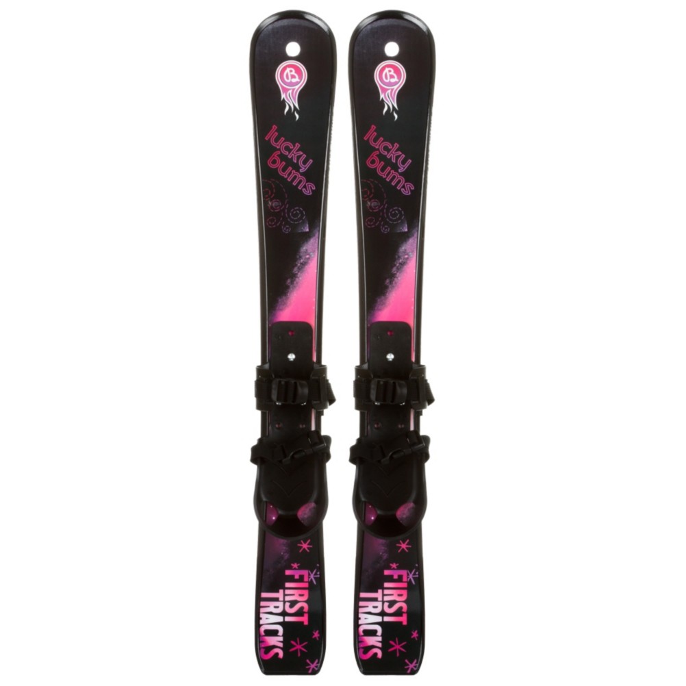 Lucky Bums Snow Kids Plastic Kids Skis 2013, Pink-Black, swatch
