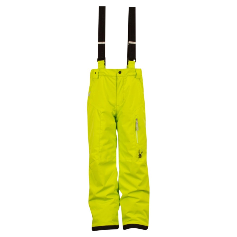 Spyder Propulsion Kids Ski Pants, Sharp Lime, swatch