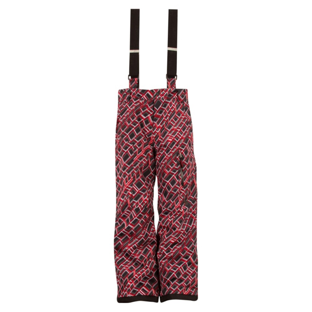 Spyder Propulsion Kids Ski Pants, Red Mosaic Print, swatch