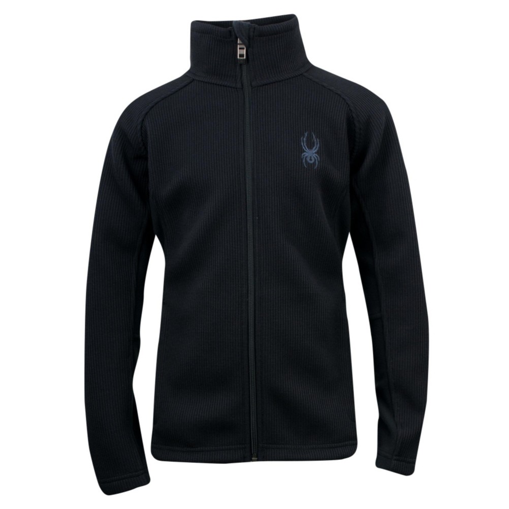 Spyder Core Constant Full Zip Kids Sweater, Black, medium
