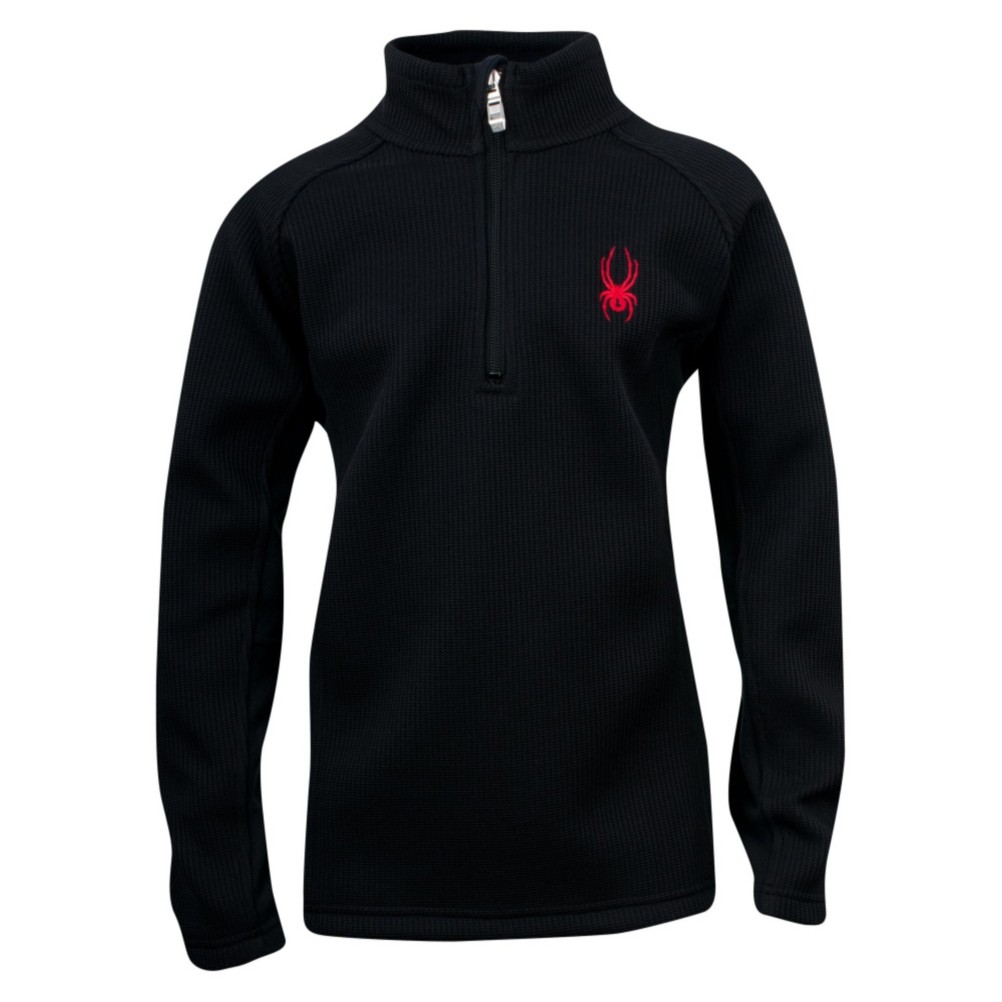 Spyder Core Outbound Half Zip Kids Sweater, Black, swatch