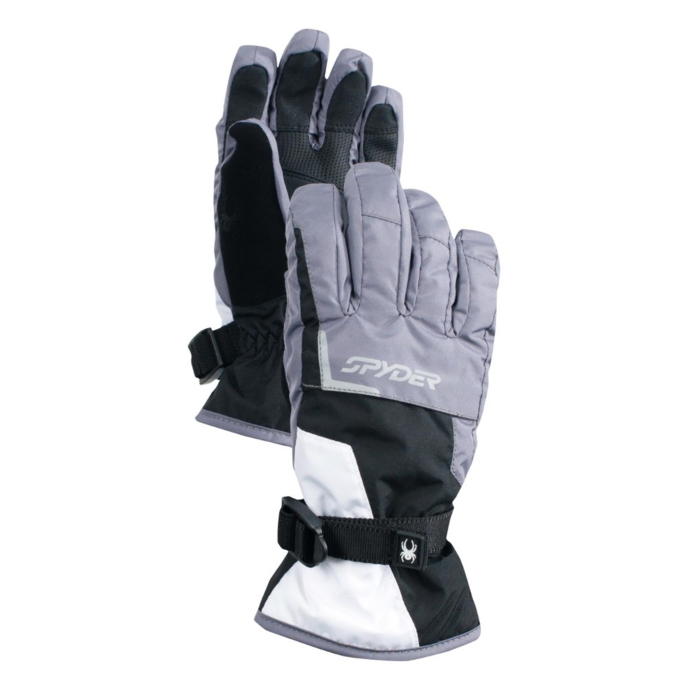 Spyder Traverse Gore-Tex Ski Kids Gloves, Peat-Black, swatch