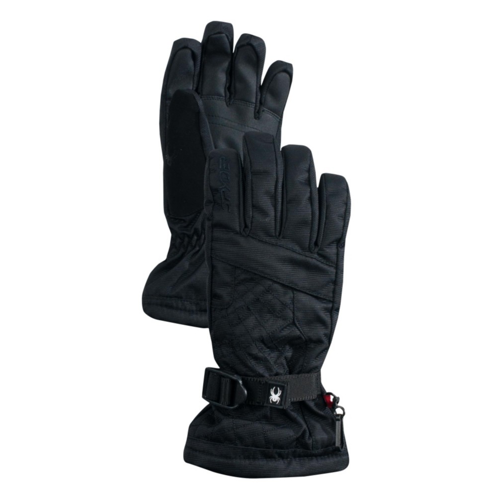 Spyder Over Web Kids Gloves, Black-Black, medium