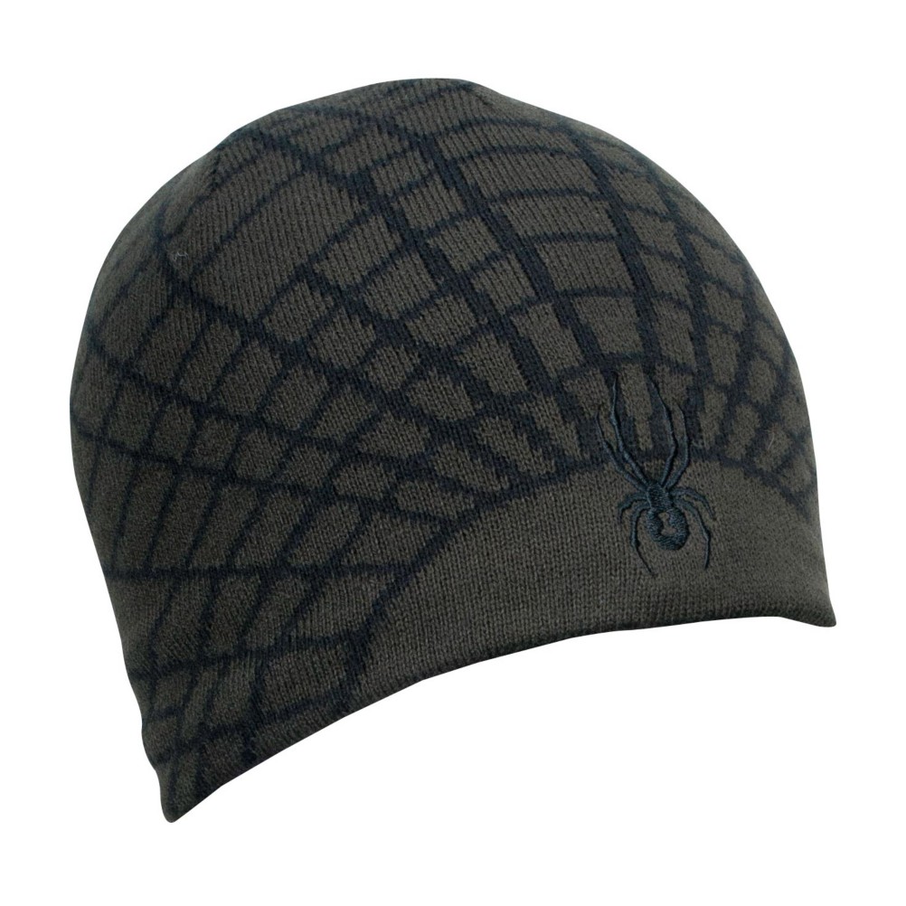 Spyder Web Kids Hat, Peat-Black, swatch