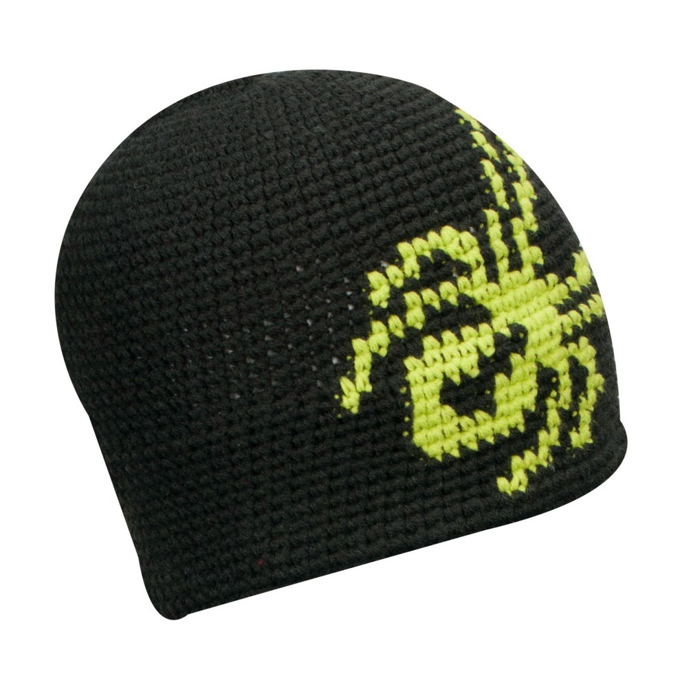 Spyder Creeper Hand Knit Kids Hat, Peat-Sharp Lime, swatch