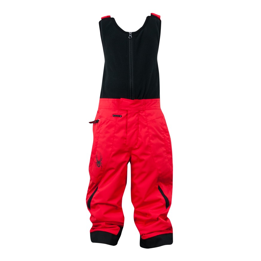 Spyder Mini Expedition Toddlers Ski Pants, Red-Black, swatch