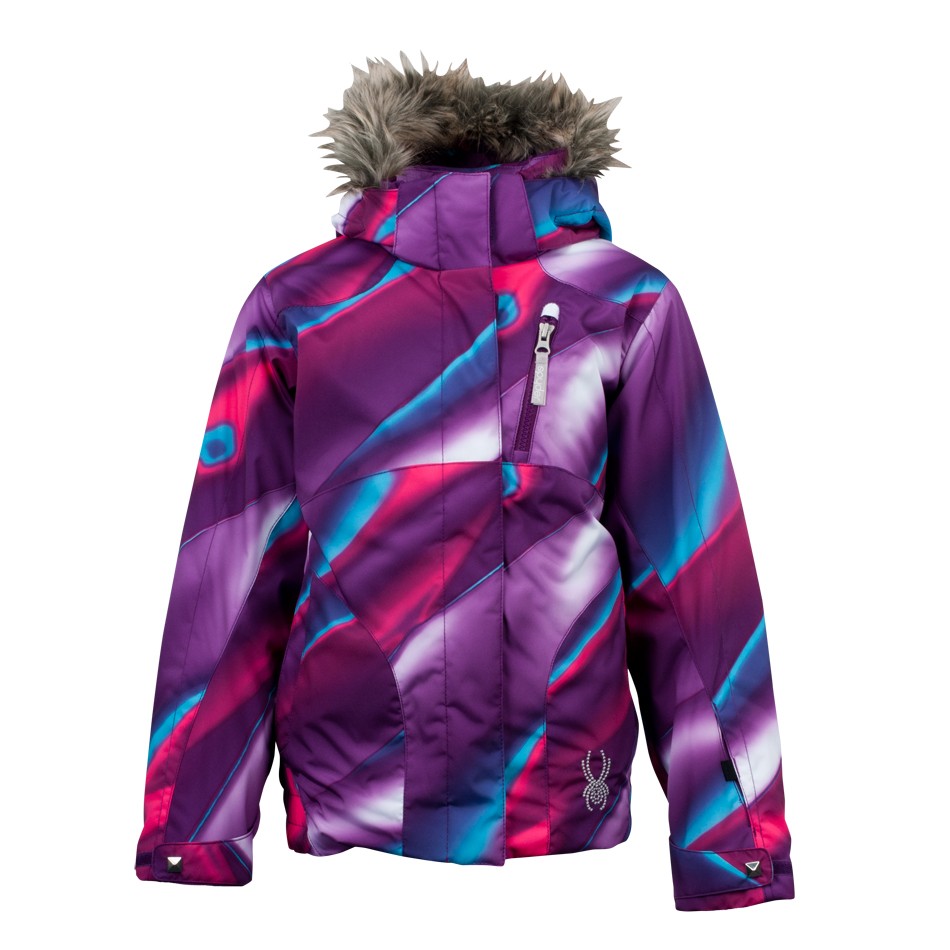 Spyder Lola Girls Ski Jacket, Gypsy Fade Away, swatch