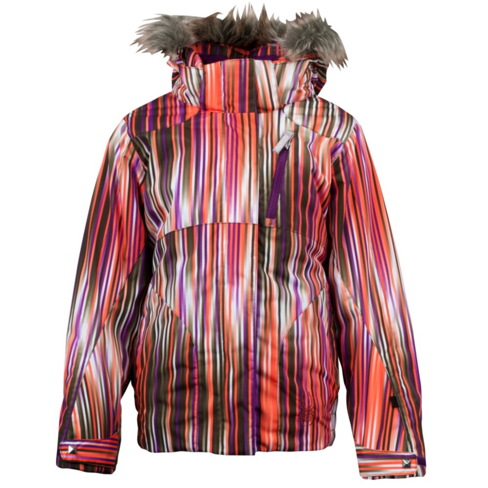 Spyder Lola Girls Ski Jacket, Sunrise Speedlines, swatch