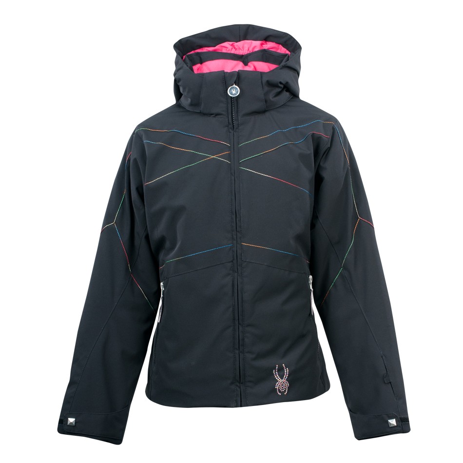 Spyder Glam Girls Ski Jacket, Black, swatch