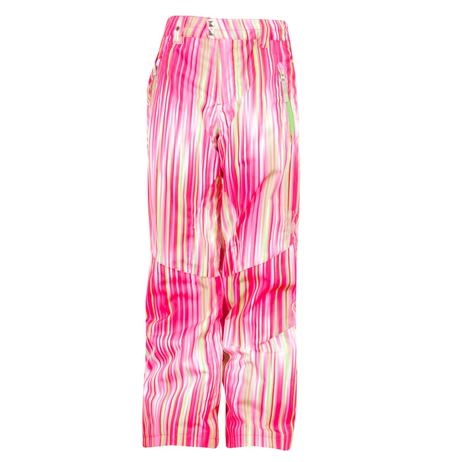 Spyder Vixen Girls Ski Pants, Diva Pink V Speedlines, medium