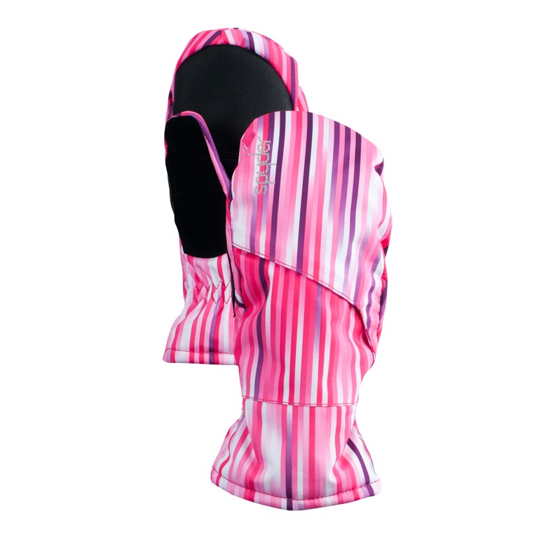 Spyder Astrid Girls Mittens, Diva Pink V Speedlines, swatch