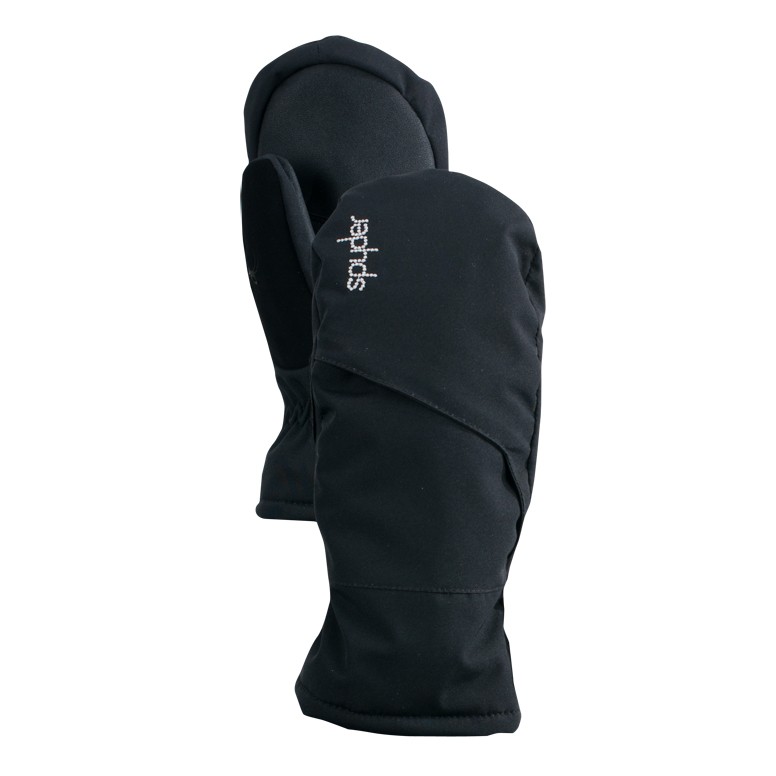 Spyder Astrid Girls Mittens, Black, medium