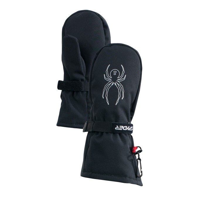 Spyder Mini Cubby Toddlers Mittens, Black, medium