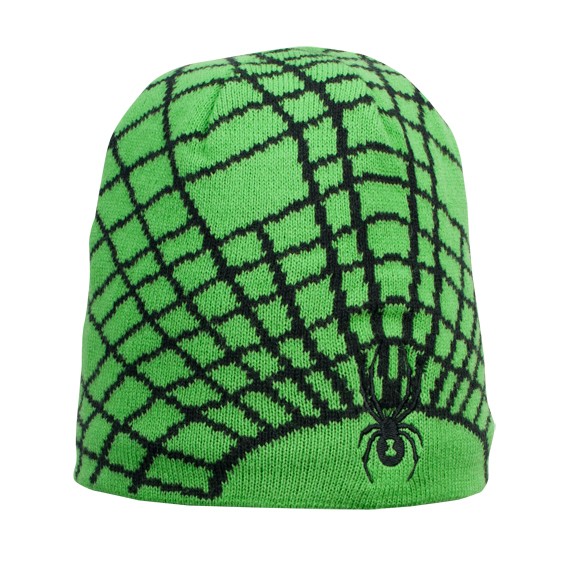 Spyder Mini Web Toddlers Hat, Classic Green-Black, medium