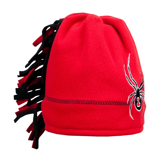 Spyder Mini Cuddle Toddlers Hat, Red-Black, swatch