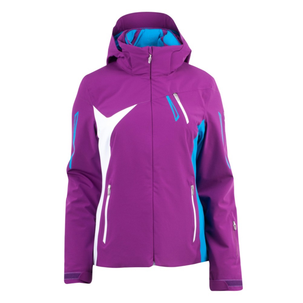 Spyder Artemis Womens Insulated Ski Jacket, Gypsy-Coast-White, swatch